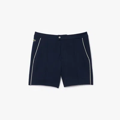 Lacoste Men's Regular Fit Piqué Shorts - M - 4 In Blue