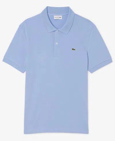 Lacoste Men's Regular Fit Soft Touch Short Sleeve Polo Shirt In Blue