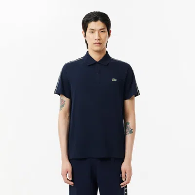 Lacoste Men's Regular Fit Stretch Mini Piqué Polo - Xl - 6 In Blue