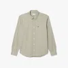 Lacoste Men's Regular Fit Stretch Plaid Shirt - 15¾ - 40 In Green