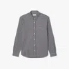 Lacoste Men's Regular Fit Stretch Plaid Shirt - 16½ - 42 In Black