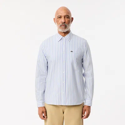 LACOSTE MEN'S REGULAR FIT STRIPED OXFORD SHIRT - 15¾ - 40