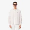 Lacoste Men's Regular Fit Striped Oxford Shirt - 17½ - 44 In White