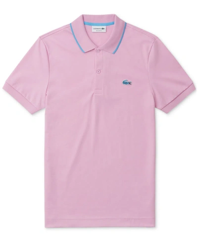 Lacoste Men's Regular-fit Tipped Polo Shirt, Created For Macy's In Ixv Gelato