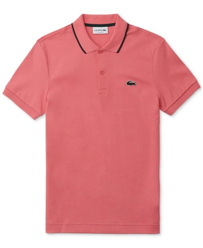 Lacoste Men's Regular-fit Tipped Polo Shirt, Created For Macy's In Pqu Alice