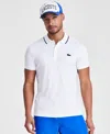 LACOSTE MEN'S REGULAR-FIT TIPPED POLO SHIRT, CREATED FOR MACY'S