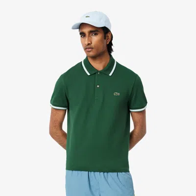 Lacoste Men's Regular Fit Trim Accent L.12.12 Polo - L - 5 In Green