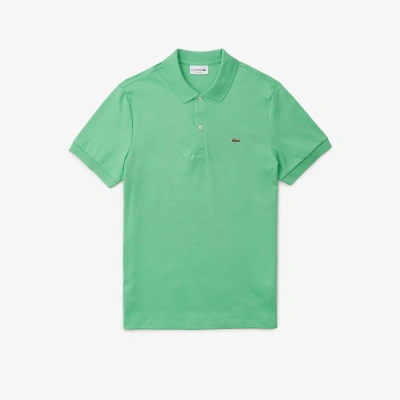 Lacoste Men's Regular Fit Ultra Soft Cotton Jersey Polo - S - 3 In Green