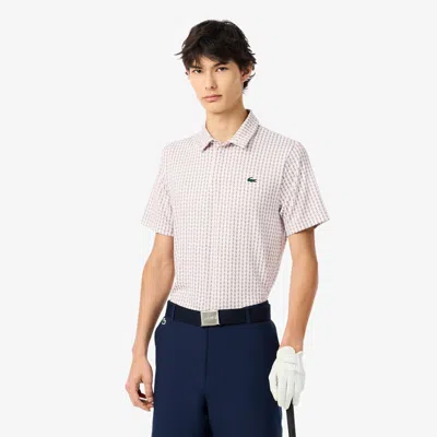 Lacoste Men's Regular Fit Uv Protect Golf Polo - 3xl - 8 In Neutral