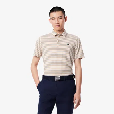 Lacoste Men's Regular Fit Uv Protect Golf Polo - L - 5 In Beige