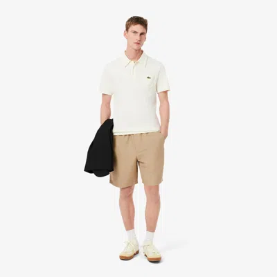 Lacoste Men's Regular Fit Wool Blend Shorts - 3xl - 8 In Beige