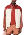 Lacoste Men's Relaxed-fit Colorblocked Logo Jacket In Red