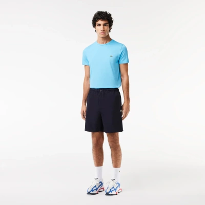 Lacoste Men's Relaxed Fit Cotton Shorts - Xxl - 7 In Blue
