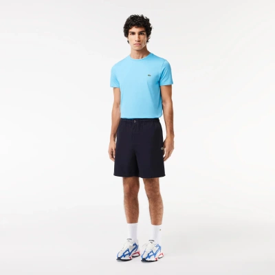 Lacoste Men's Relaxed Fit Poplin Shorts - Xxl - 7 In Blue