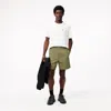 Lacoste Men's Relaxed Fit Poplin Shorts - M - 4 In Green
