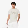 Lacoste Men's René  Print Tennis Heritage T-shirt - 4xl - 9 In White