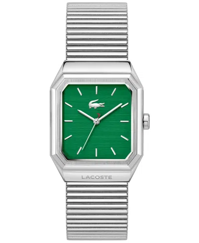 Lacoste Men's Rene Silver Tone Stainless Steel Mesh Bracelet Watch, 31x32mm