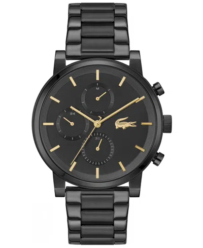 Lacoste Men's Replay Ionic Plated Black Stainless Steel Bracelet Watch, 44mm In Multi