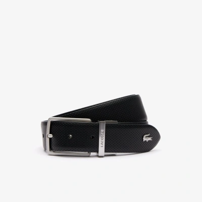 Lacoste Men's Reversible Leather Belt - 37 In In Black