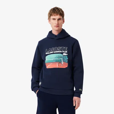 Lacoste Men's Roland-garros Edition Hoodie - Xl In Blue