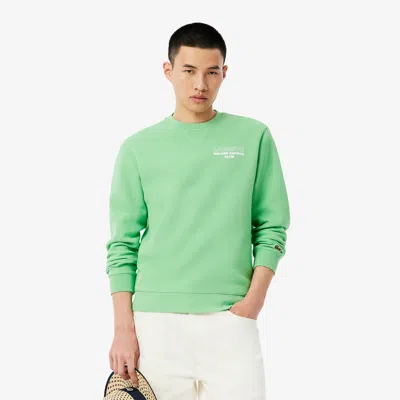 Lacoste Men's Roland-garros Edition Piqué Sweatshirt In Green