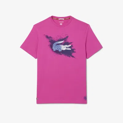 Lacoste Men's Roland-garros Edition Sport T-shirt - Xxl In Pink