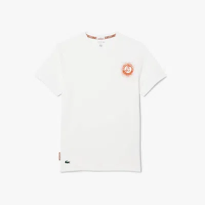 Lacoste Men's Roland-garros Edition Sport T-shirt - Xxs In White