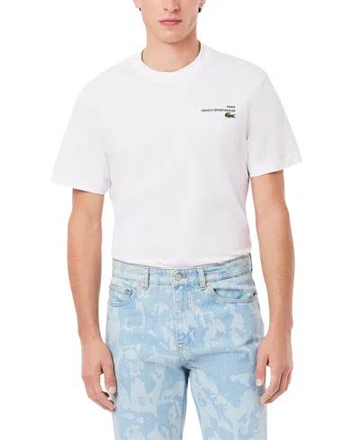 LACOSTE MEN'S SHORT SLEEVE GRAPHIC TENNIS T-SHIRT