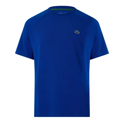 Lacoste Men's Short Sleeve Performance T-shirt In Blue Jq0