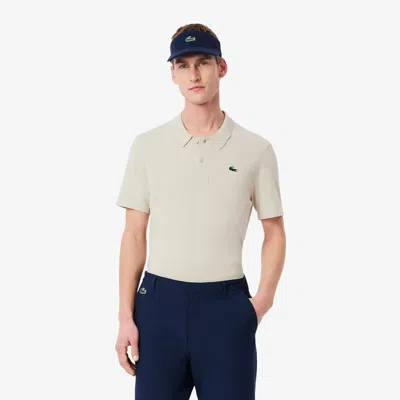 Lacoste Men's Short Sleeve Polo Collar Golf Sweater - L - 5 In Neutral