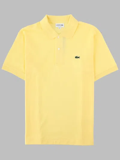 Lacoste Men's Short Sleeve Polo Shirt In Yellow