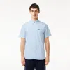 Lacoste Men's Regular Fit Short Sleeve Shirt - 16â½ - 42 In Blue