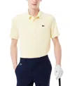 Lacoste Regular Fit Logo Golf Polo Shirt In Kba - White,yellow