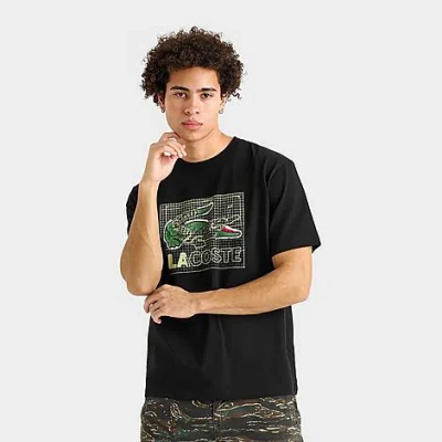 Lacoste Men's Sketch Logo T-shirt In Black