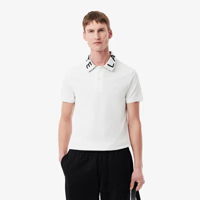 Lacoste Men's Slim Fit Branded Polo - Xl - 6 In White