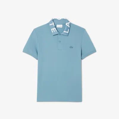 Lacoste Men's Slim Fit Branded Polo - S - 3 In Blue