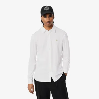 Lacoste Men's Slim Fit Cotton Piqué Shirt - 16½ - 42 In White