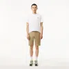 Lacoste White Cotton T-shirt In Beige