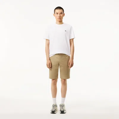 LACOSTE MEN'S SLIM FIT STRETCH COTTON SHORTS - 36