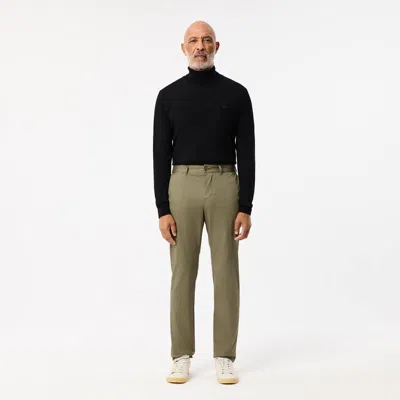 Lacoste Men's Slim Fit Stretch Cotton Pants - 40/32 In Green