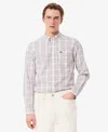 Lacoste Men's Slim Fit Stretch Plaid Shirt - 16 - 41 In Multi