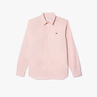 LACOSTE MEN'S SLIM FIT STRETCH POPLIN SHIRT - 15 - 38