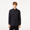 Lacoste Men's Slim Fit Stretch Poplin Shirt - 15¾ - 40 In Blue