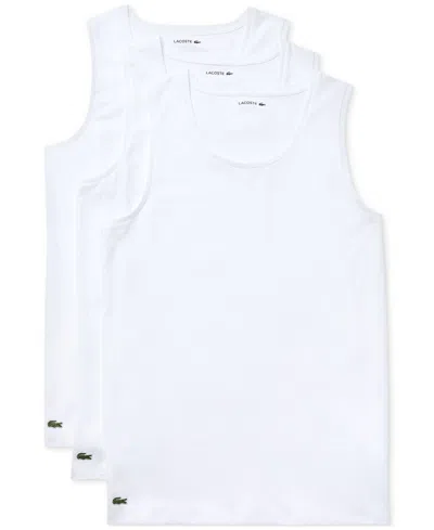 LACOSTE MEN'S 3-PACK SLIM-FIT TANK TOPS