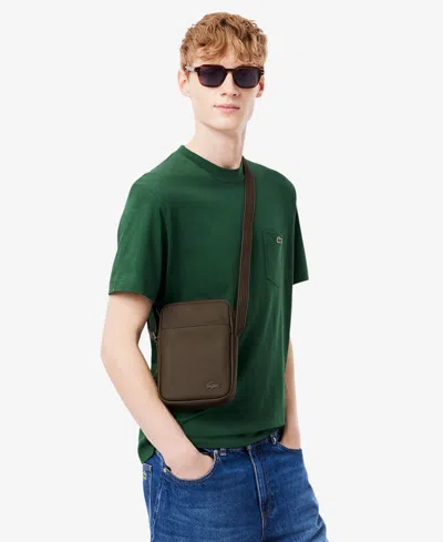 Lacoste Men's Slim Vertical Camera Bag In Brown