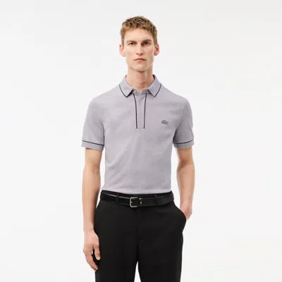 Lacoste Men's Regular Fit Paris Stretch Piqué Polo - Xxl - 7 In Grey