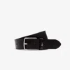 Lacoste Men's Smooth Leather Belt - 37 In In Brown
