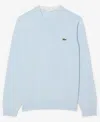 Lacoste Basic Crew Neck Sweatshirt In Blue