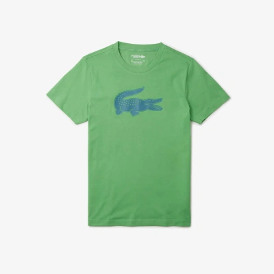 Lacoste Ultra-dry Xxl Logo Sport T-shirt - 3xl - 8 In Green