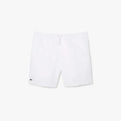 Lacoste Men's Sport Big Fit Relaxed Fit Lined Shorts - 4xl Big In White